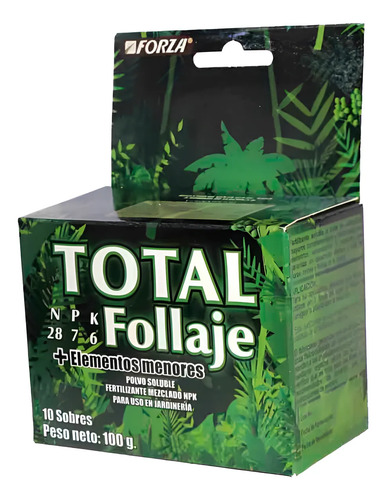 Fertilizante Follaje Forza Soluble 10 Sobres 1