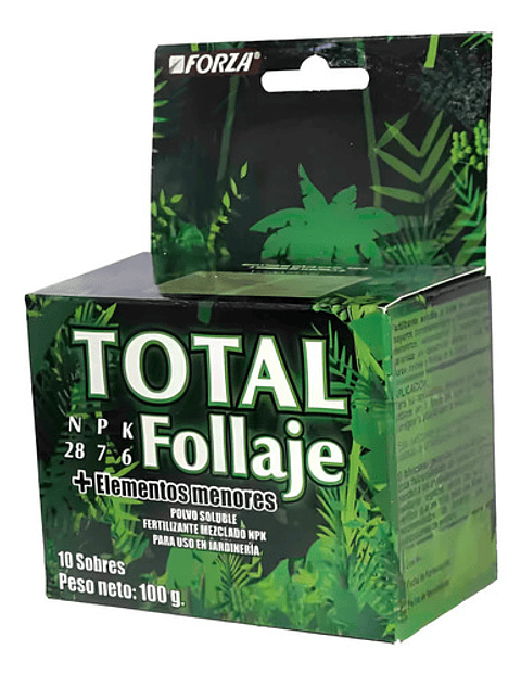 Fertilizante Follaje Forza Soluble 10 Sobres
