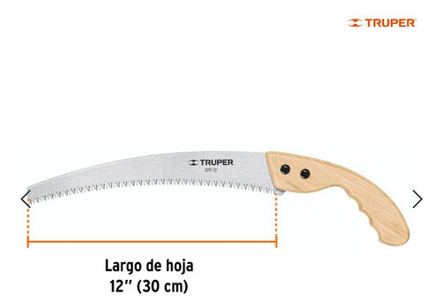 Serrucho Para Podar 12'' Mango De Madera Truper 18171 5