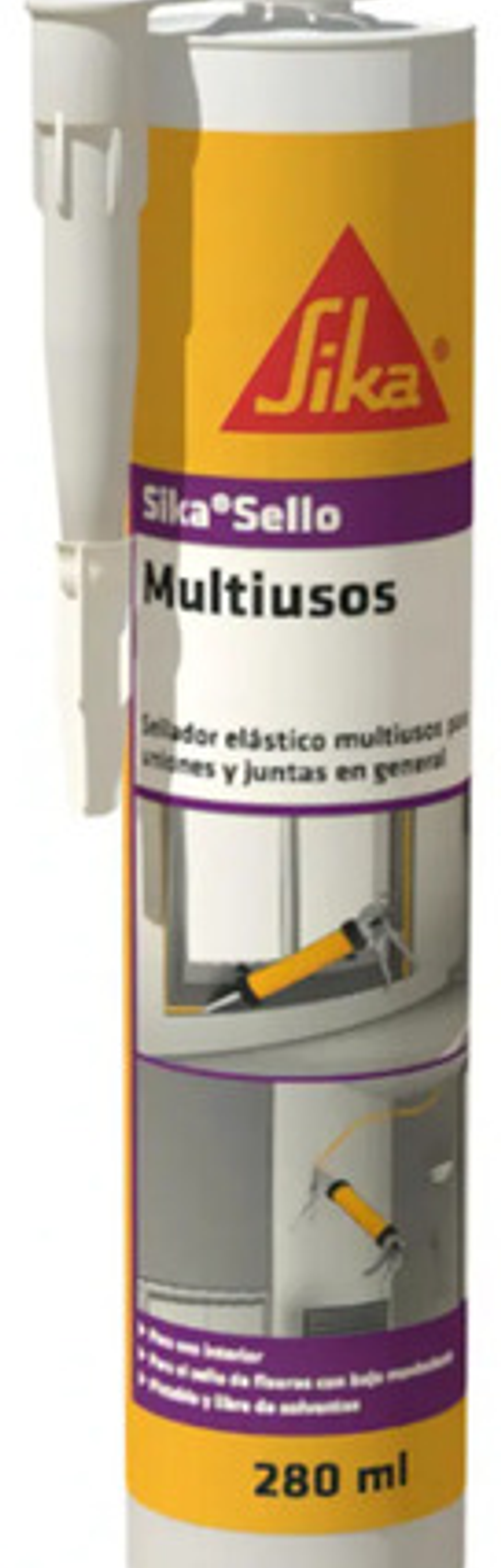 Sika Sello Multiusos Sellador Elástico Blanco 2