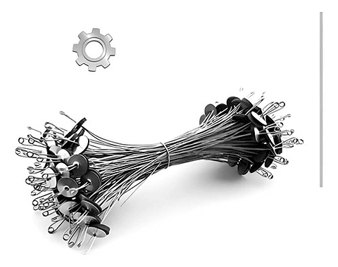 Amarre Para Teja  Zinc Cal 18 X 50 Unidades