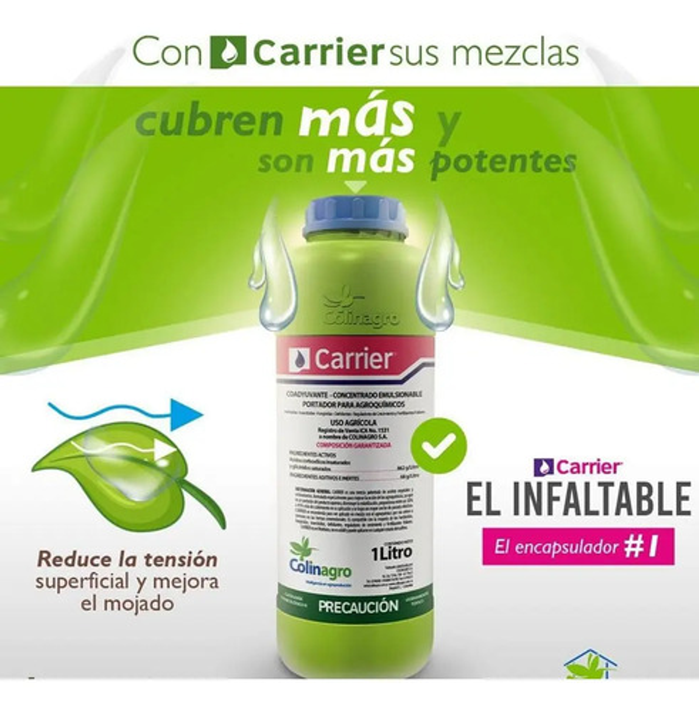 Coadyuvante Uso Agricola A Base De Aceite Carrier X Litro 2