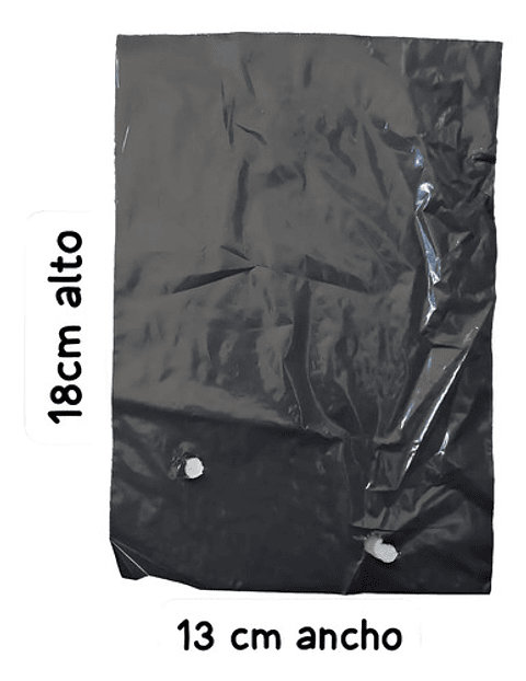 Bolsa Semillero Vivero 5x7pul (13cm Ancho X18cm Alto) 200uni