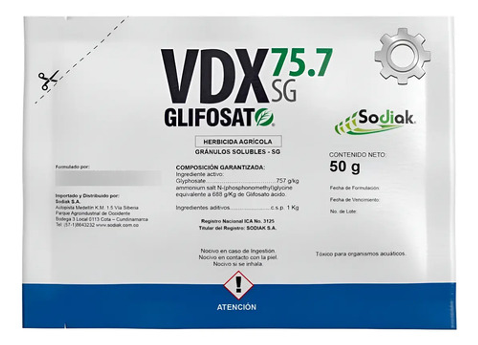 Glifosato Vdx X 50gr 1