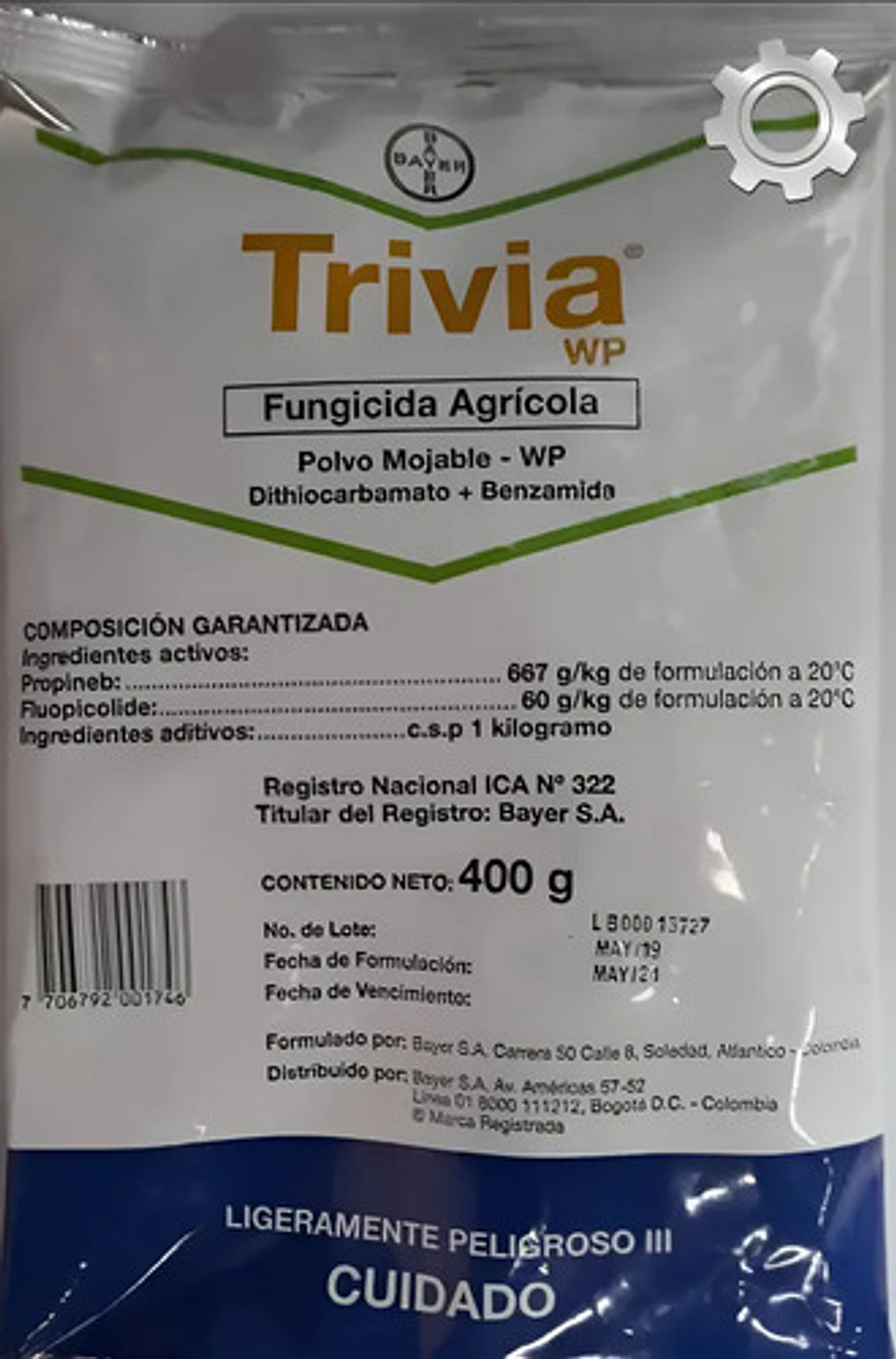 Trivia Bayer Control De Hongos En Cultivos  X 400gr 1