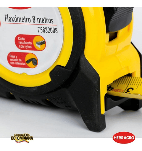 Flexometro 8 Metros Herragro
