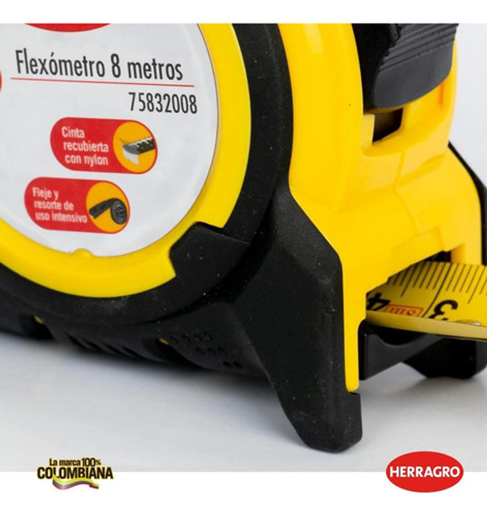 Flexometro 8 Metros Herragro 2