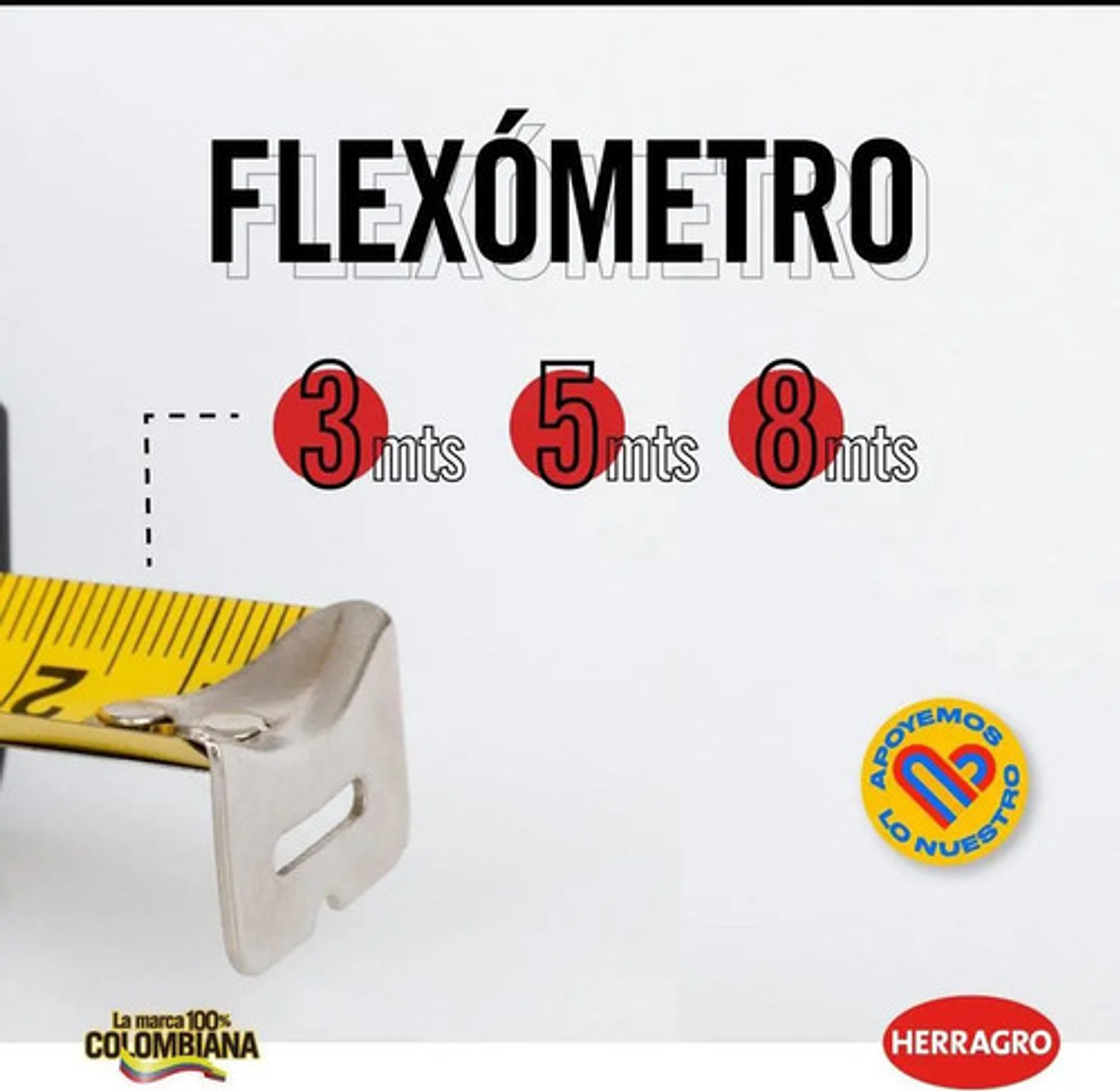 Flexometro 8 Metros Herragro 3