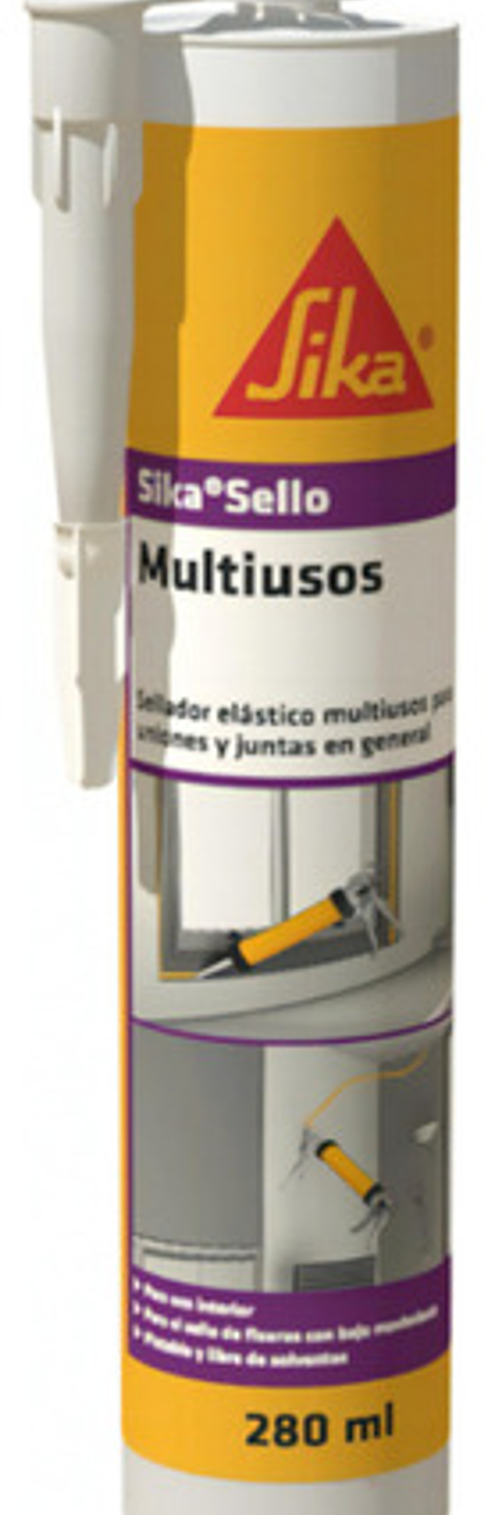Sika Sello Multiusos Sellador Elástico Blanco 1