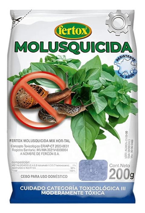 Molusquicida  Babosas  Y Caracoles X 200 Gr Fertox