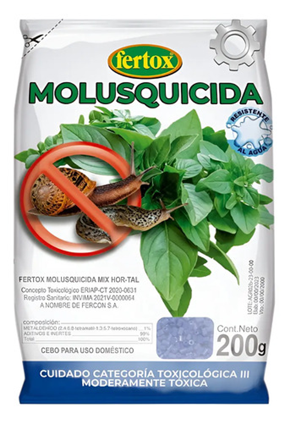 Molusquicida  Babosas  Y Caracoles X 200 Gr Fertox 1