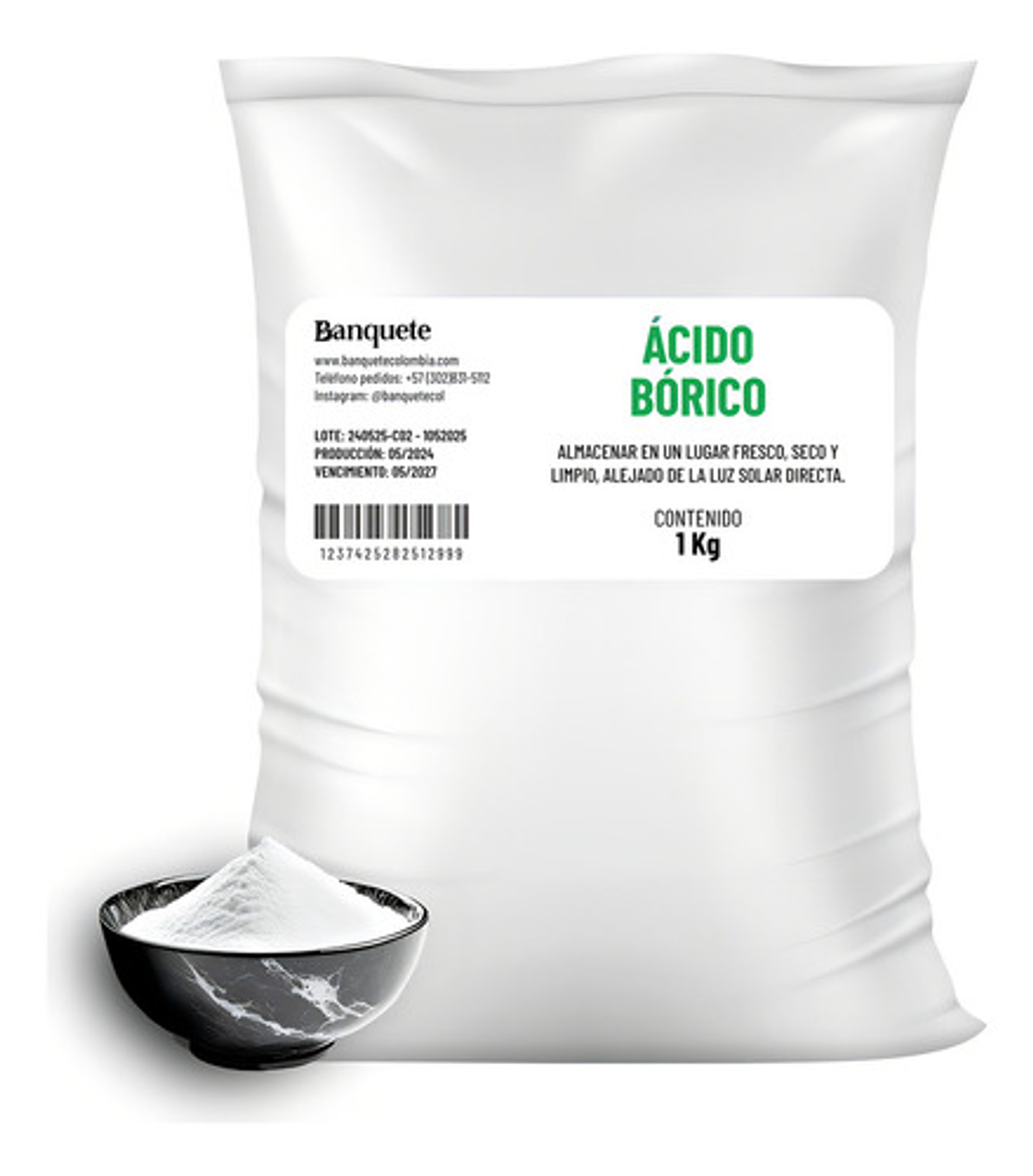 Acido Borico 1kg 1