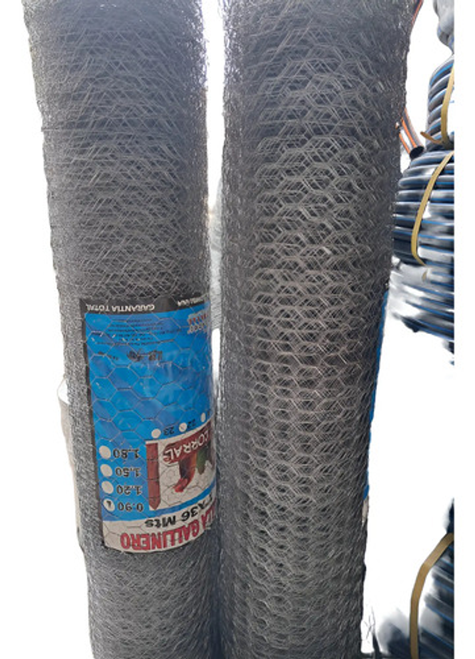 Malla Gallinero Galvanizada 0.9m X1 Pul 2.5 Cm X36 Mts Largo 5