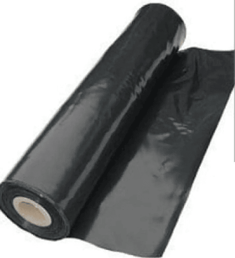 Plástico Negro 4 M Ancho X  30  Metros De Largo Cal 6