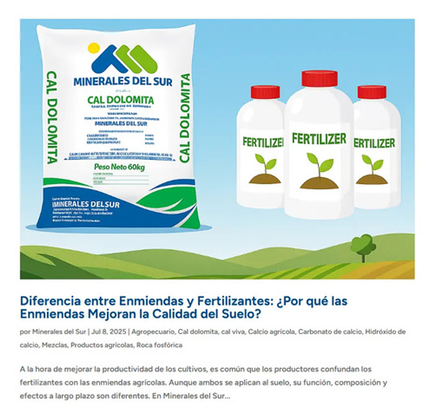 Cal Dolomita Minerales Del Sur Enmienda - 50 Kg 5