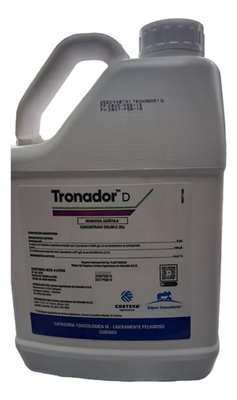 Tronador X 4 Litros Control De Maleza Grama Potreros  Cortev