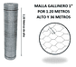 Malla Gallinero Galvanizada 1.20x1 Pul 2.5 Cm X36 Mts Largo - Miniatura 1