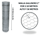 Malla Gallinero Galvanizada 1.50x1 Pul 2.5 Cm X36 Mts Largo - Miniatura 2
