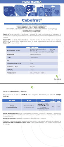 Cebofrut: Atrayente de Proteína Hidrolizada para Mosca | 1 Litro | Agrosamario 2