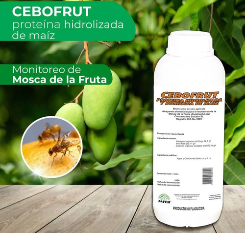 Cebofrut: Atrayente de Proteína Hidrolizada para Mosca | 1 Litro | Agrosamario 3