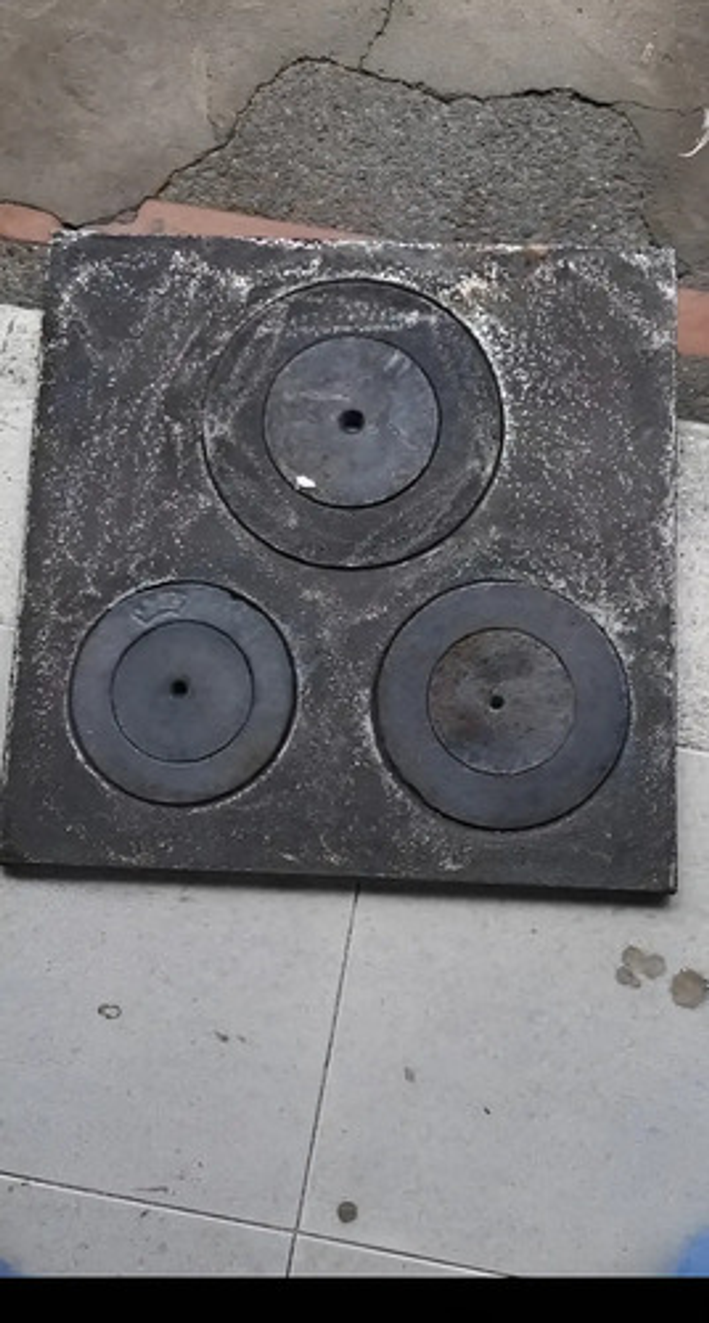 Plancha  Estufa De Leña Reforzada 57cm X 57cm 3