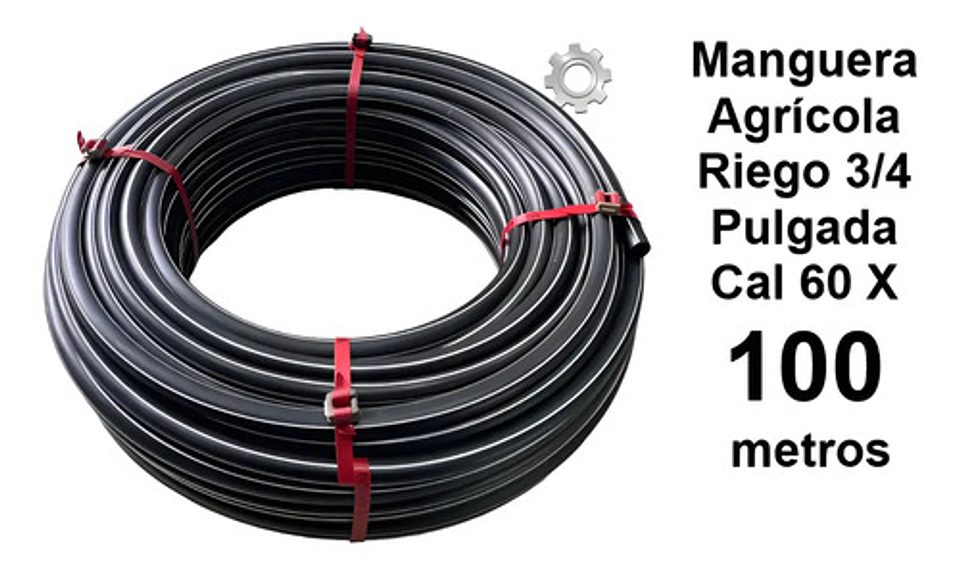 Manguera Agricola Riego 3/4pulgadas Cal 60 X 100 Mtrs 2