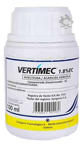 Vertimec  Control De Ácaros Y Minador X 100 Ml 1