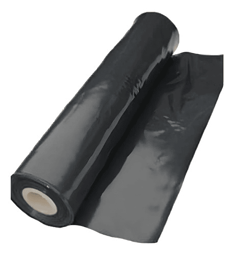 Rollo Plástico Negro 4 M Ancho X  100 Mtrs De Largo Cal 6
