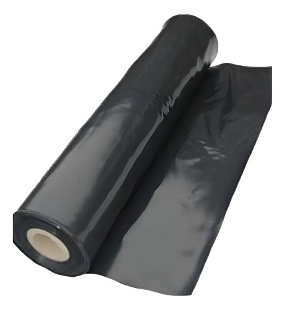 Rollo Plástico Negro 4 M Ancho X  100 Mtrs De Largo Cal 6 1