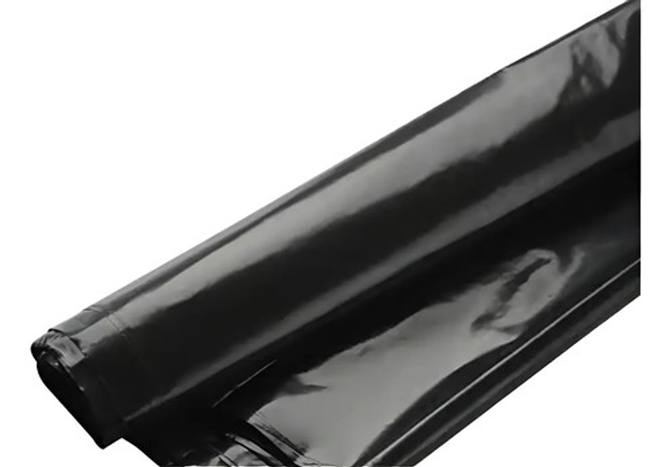 Rollo Plástico Negro 4 M Ancho X  100 Mtrs De Largo Cal 6 4