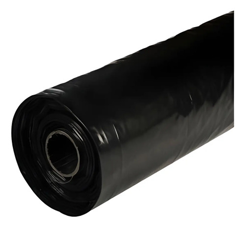 Rollo Plástico Negro 4 M Ancho X  100 Mtrs De Largo Cal 6 5