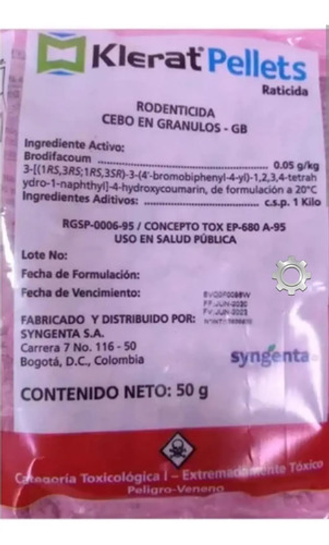 Veneno Para Ratas Roedores X50