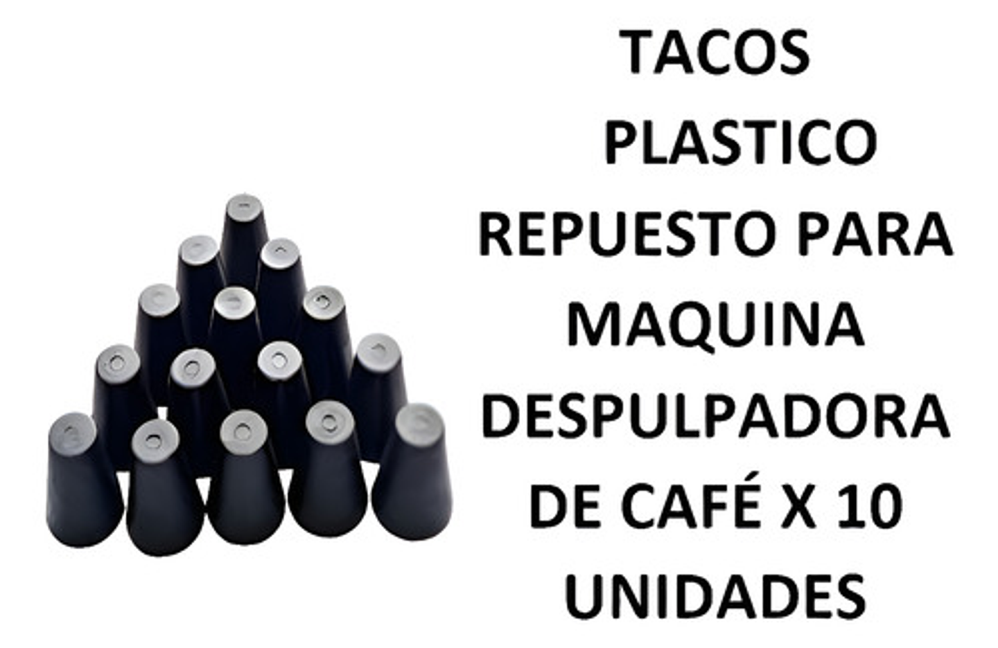 Taco Plástico Repuesto Para Despulpadora De Café X 10 Unidad 2