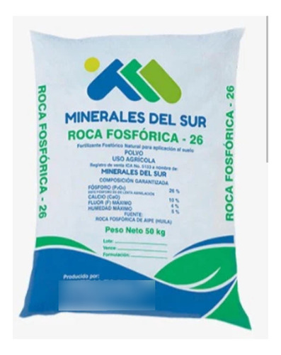 Roca Fosfórica 26% Minerales del Sur (50 kg) | Enmienda Mineral | Agrosamario 1