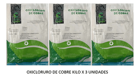 Oxicloruro De Cobre Para  Cultivos  X  Kg  X 3 Unidades
