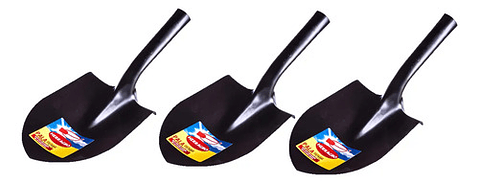 Pala Punta Redonda No. 2 Herragro X 3 Unidades