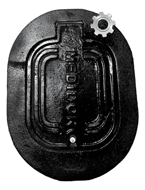 Tapa Metalica  Empo Para Cajilla Caja Medidor De Agua