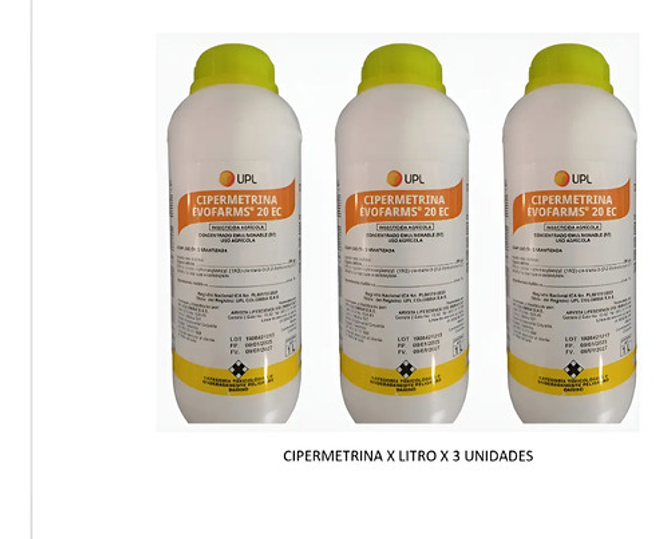Cipermetrina X Litro 3 Unidades 1