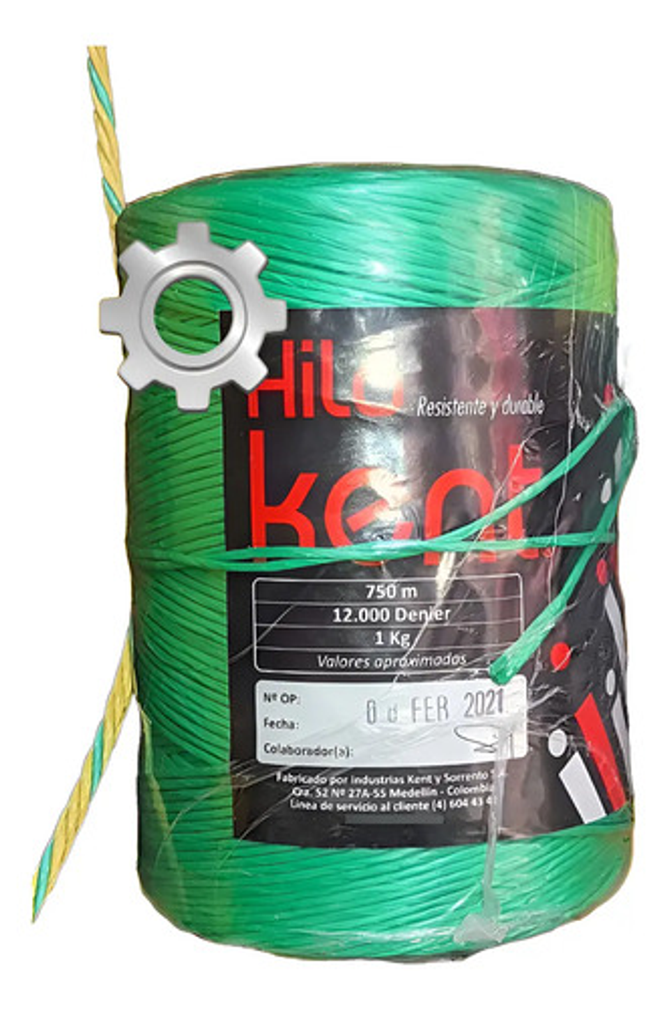 Fibra Kent 750 Metros Cal 12.000  Hilo Polipropileno 1