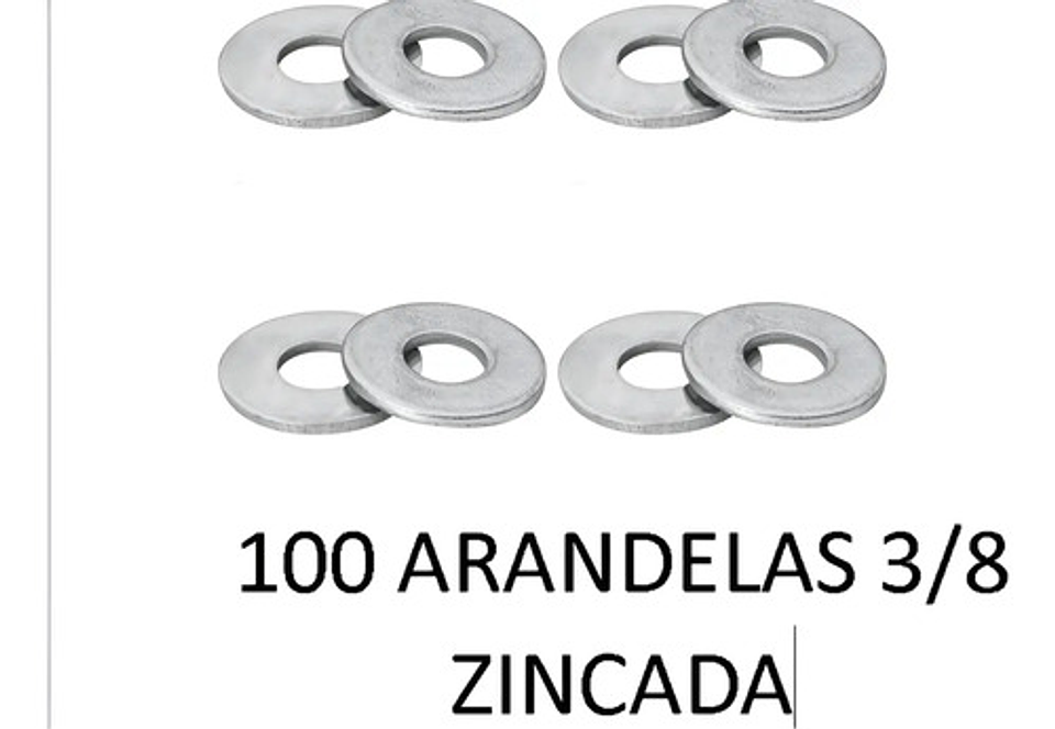 Arandelazincada  3/8 X 100 1