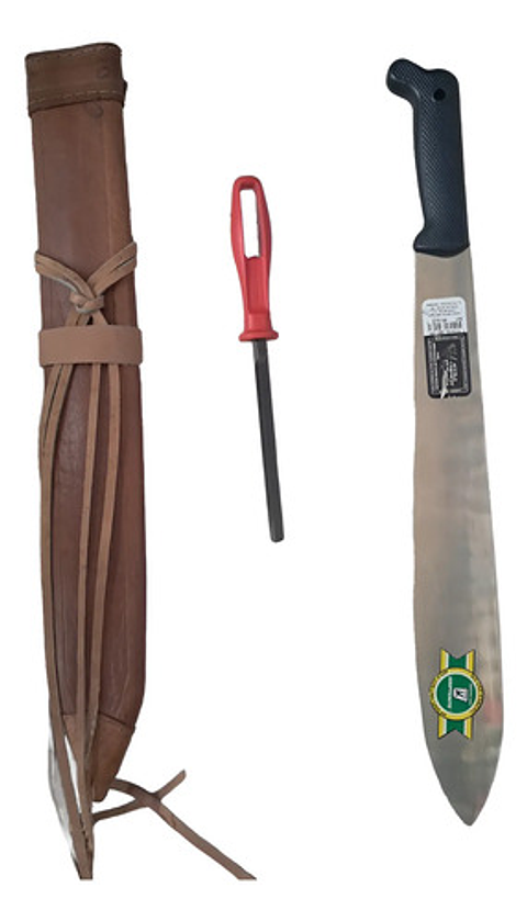Cubierta En Cuero Para Machete + Machete + Lima 6 