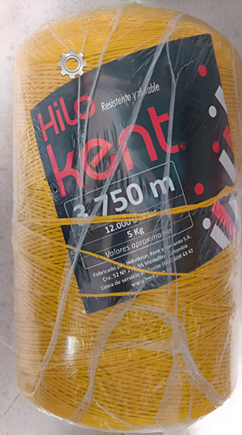 Fibra Kent 3750 Metros Cal 12. 000  Hilo Polipropile 5 Kilos