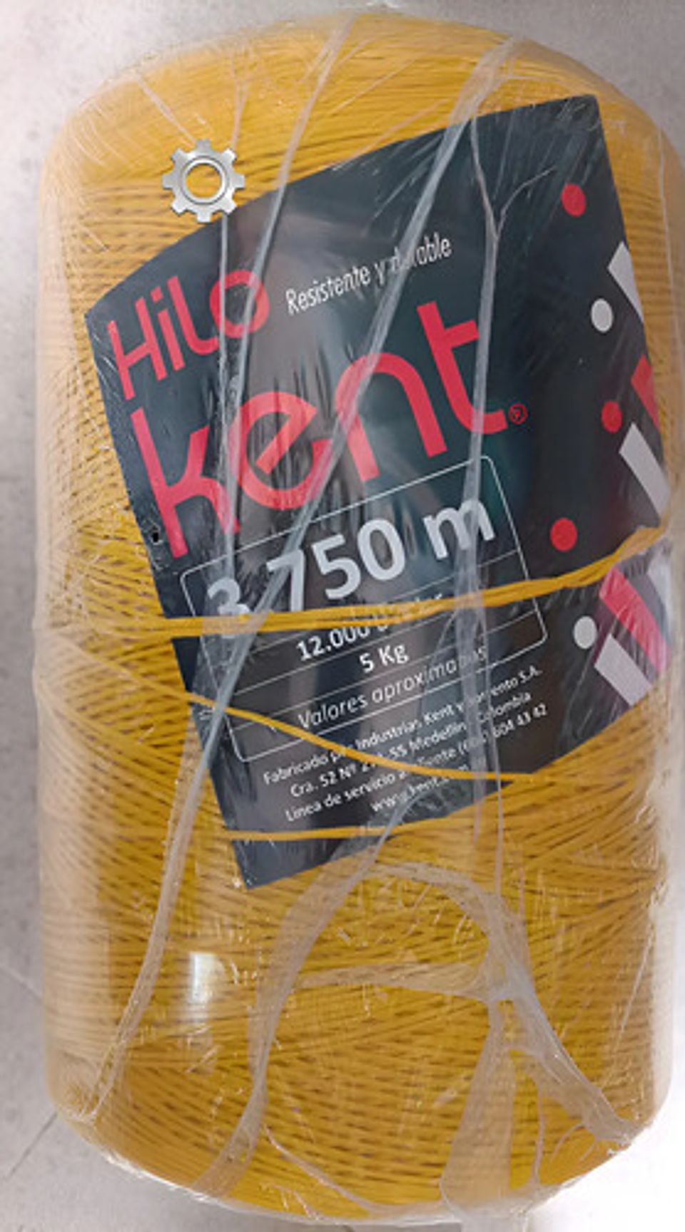 Fibra Kent 3750 Metros Cal 12. 000  Hilo Polipropile 5 Kilos 1