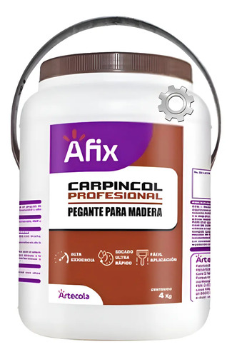 Pegante Madera Profesional Afix Carpincol  Mr-60   X Galon 1