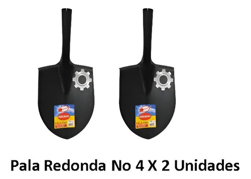 Pala Punta Redonda No. 2 Herragro X 2 Unidades 2