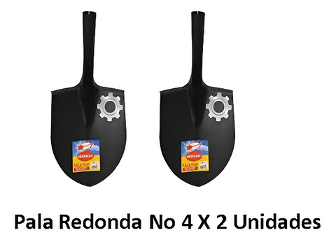 Pala Punta Redonda No. 2 Herragro X 2 Unidades