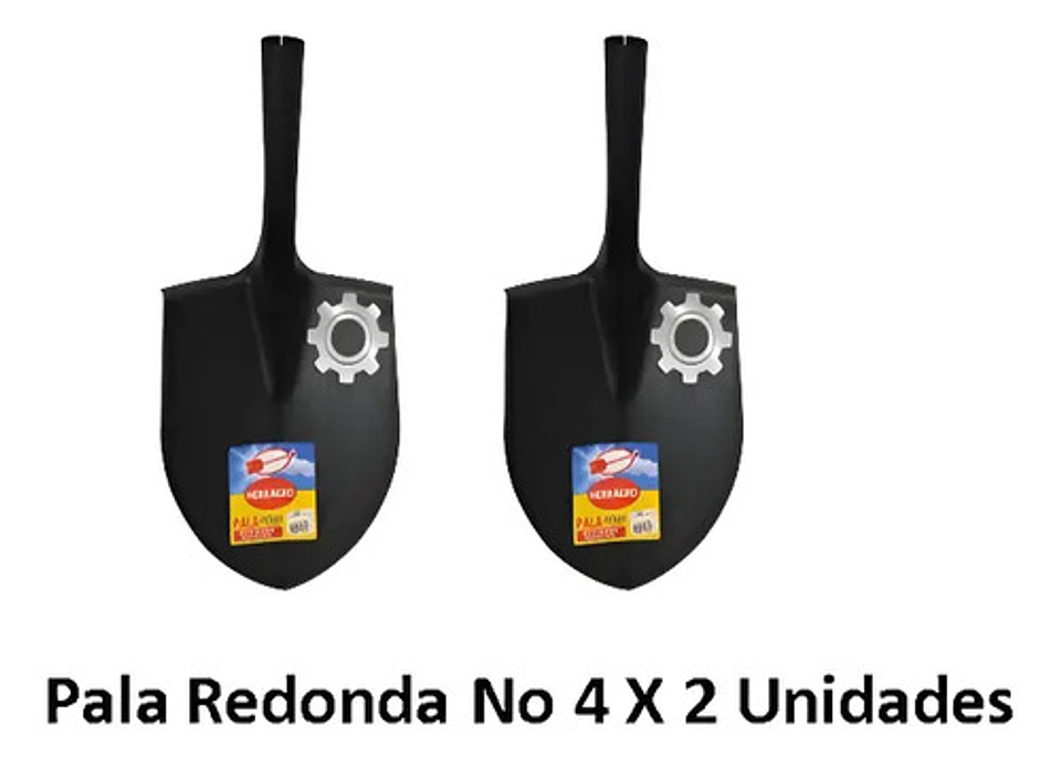 Pala Punta Redonda No. 2 Herragro X 2 Unidades 2