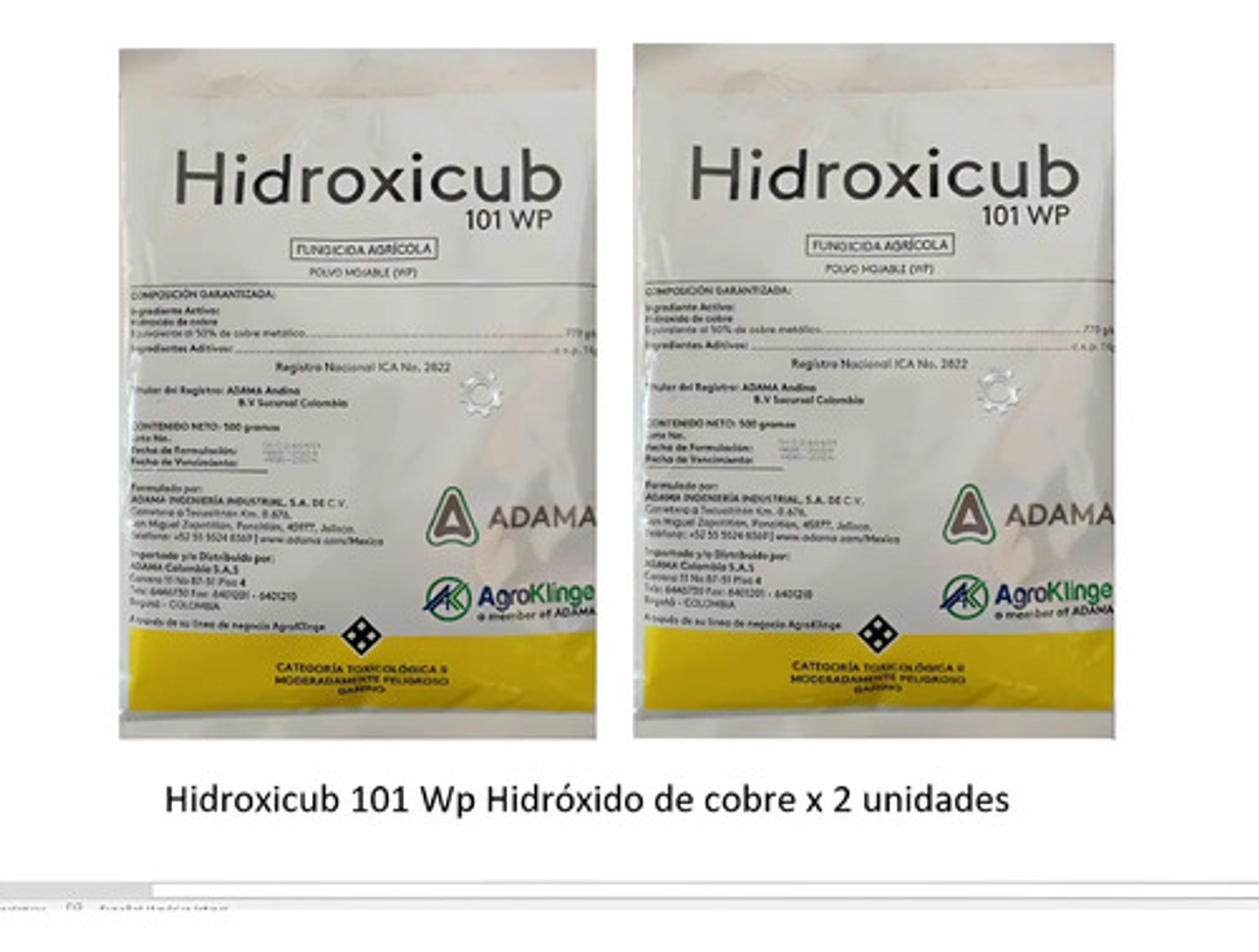 Hidroxicub 101  Hidróxido De Cobre X Kilo -  2 Unidades 1