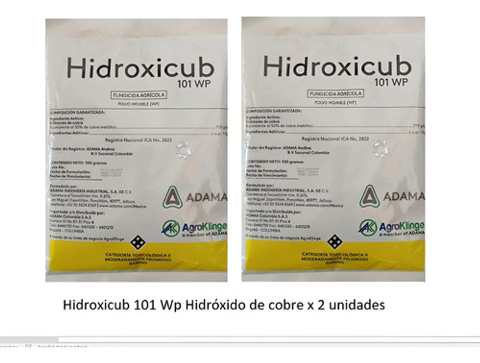 Hidroxicub 101  Hidróxido De Cobre X Kilo -  2 Unidades 1