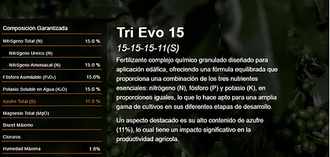 Fertilizante Triple 15 X 15 Kl A Granel